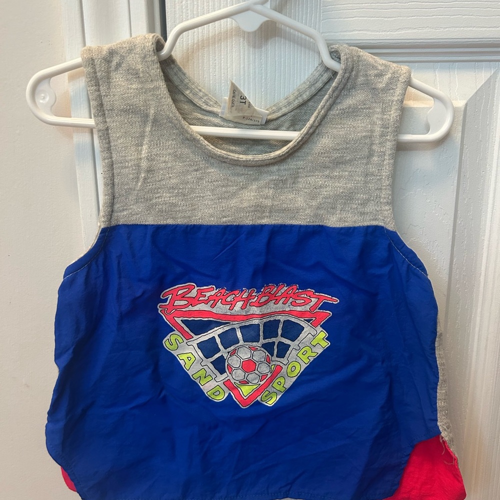Vintage Carters Blue and Gray Sand Sport Tank Top